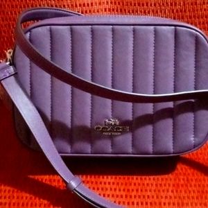 Medium Amethyst Coach designer handbag